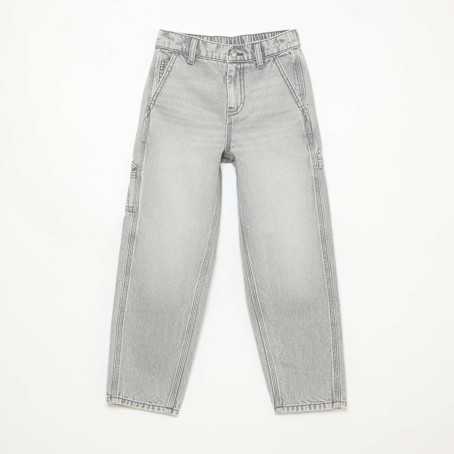 Loose Jeans with Large Pockets GREY