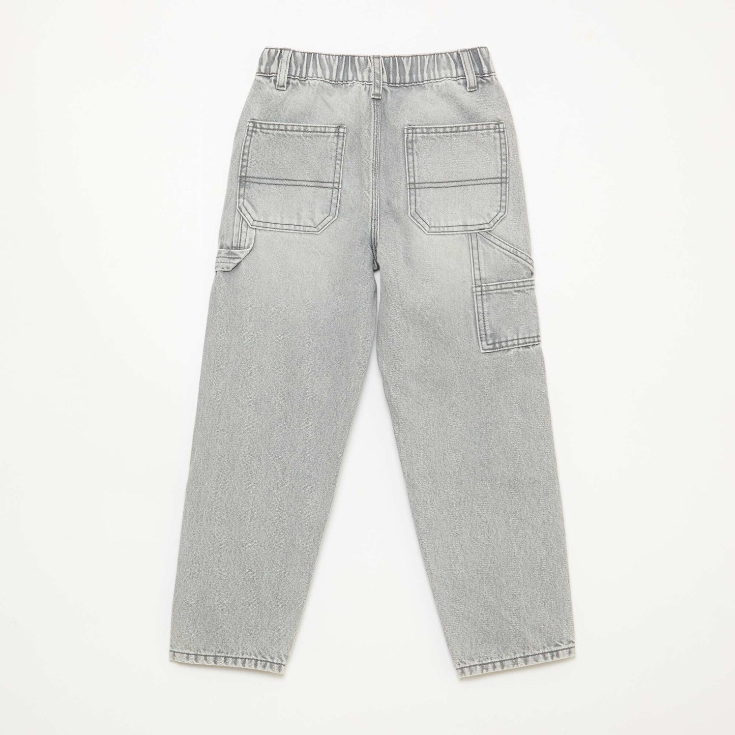Loose Jeans with Large Pockets GREY