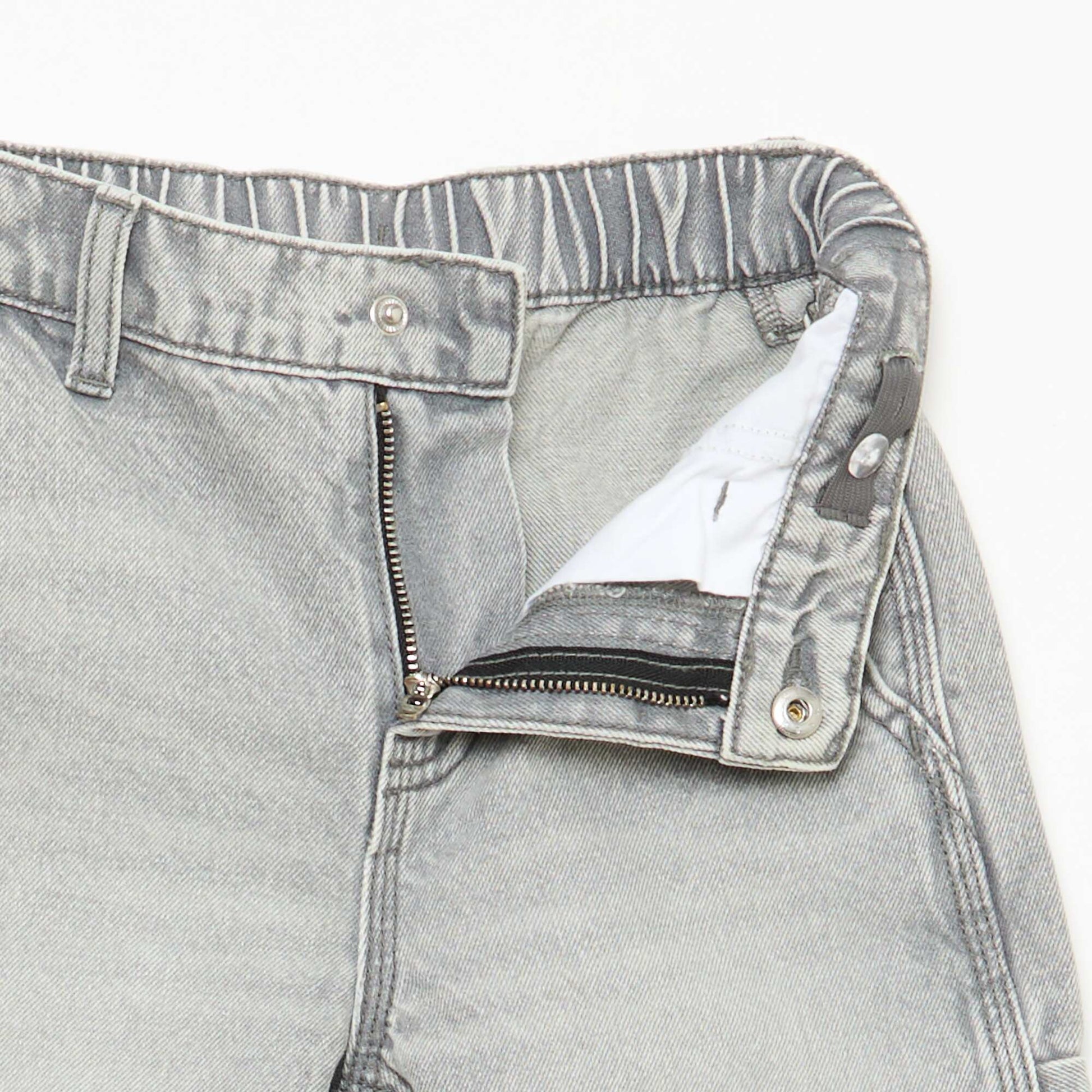 Loose Jeans with Large Pockets GREY