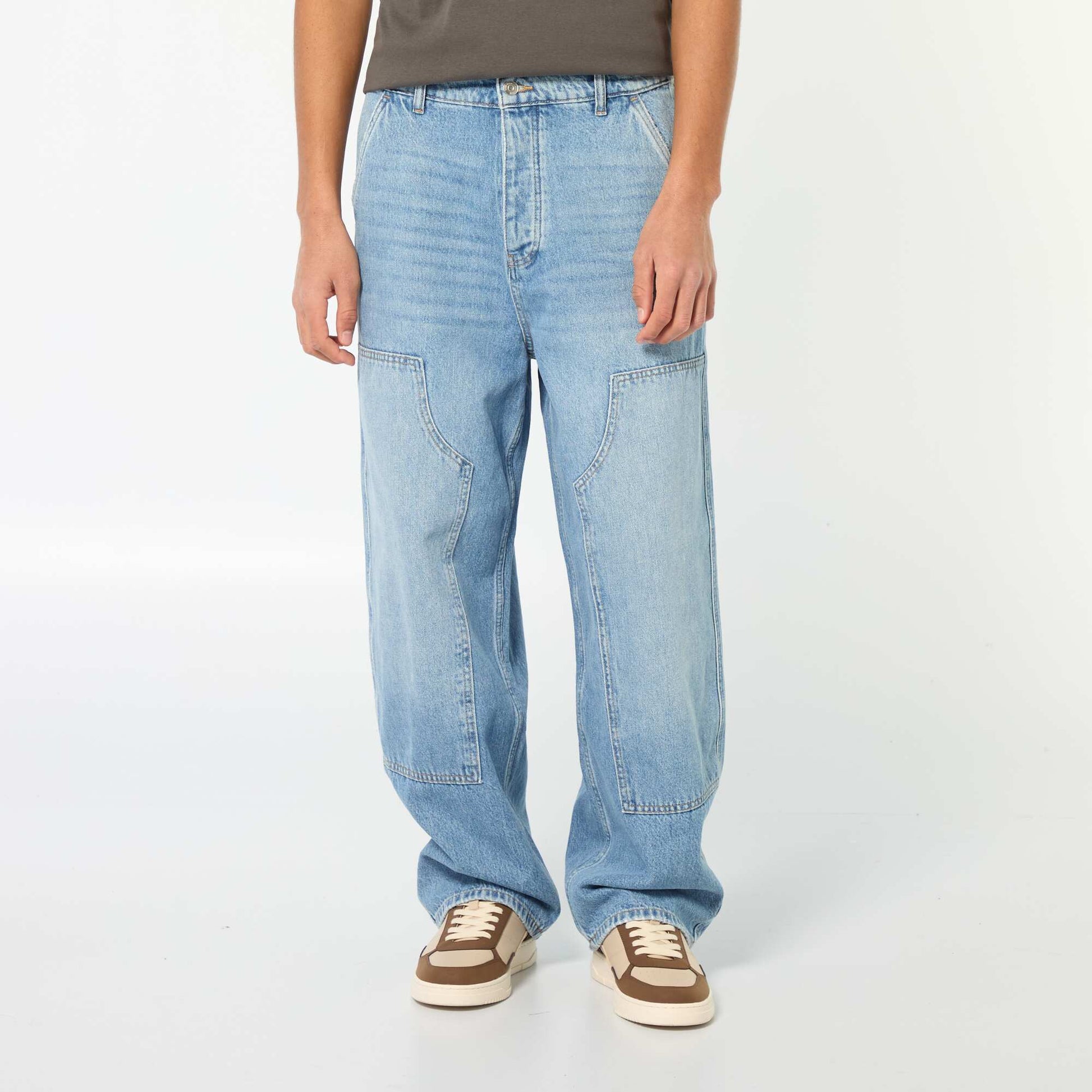 Baggy Fit Denim Pants BLUE