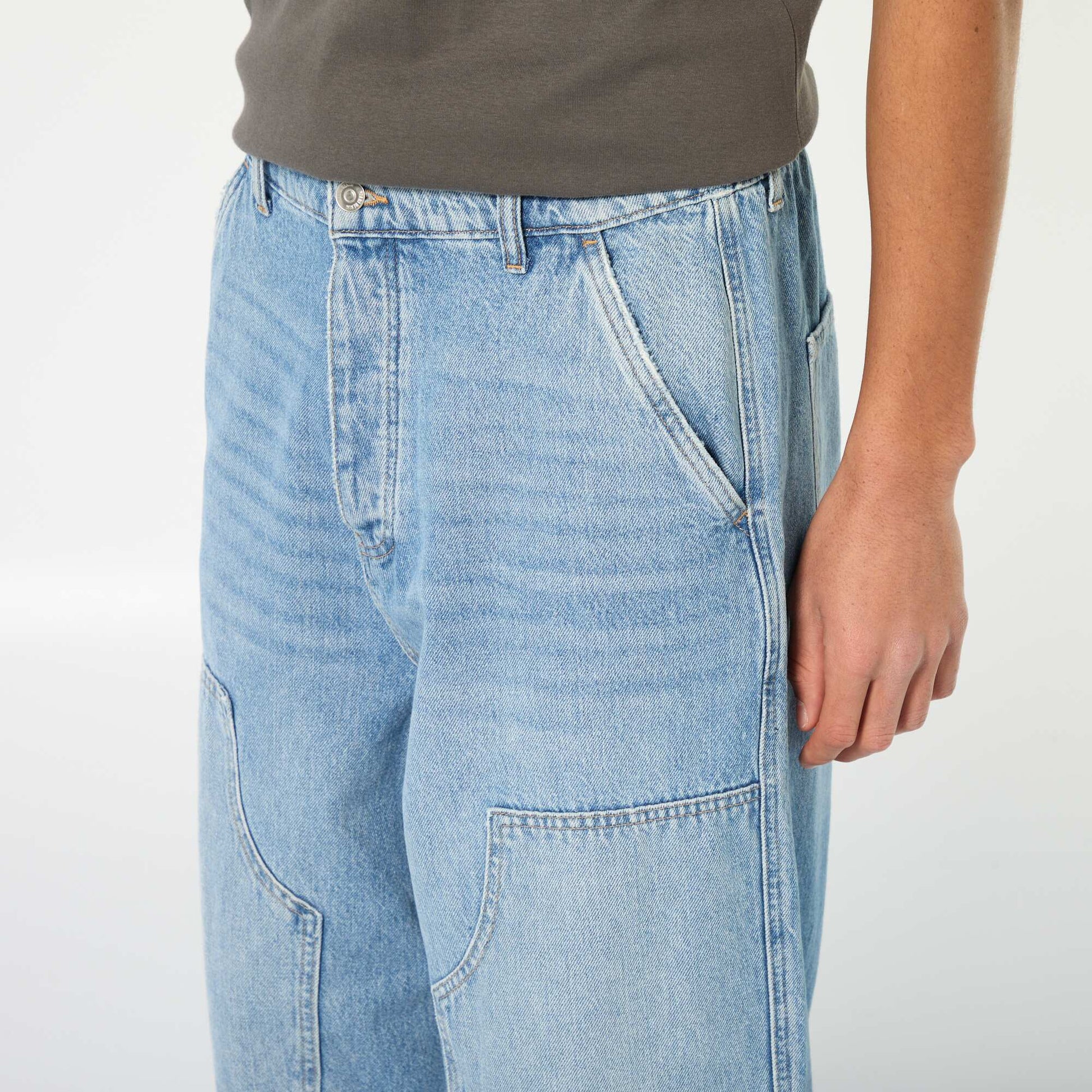 Baggy Fit Denim Pants BLUE