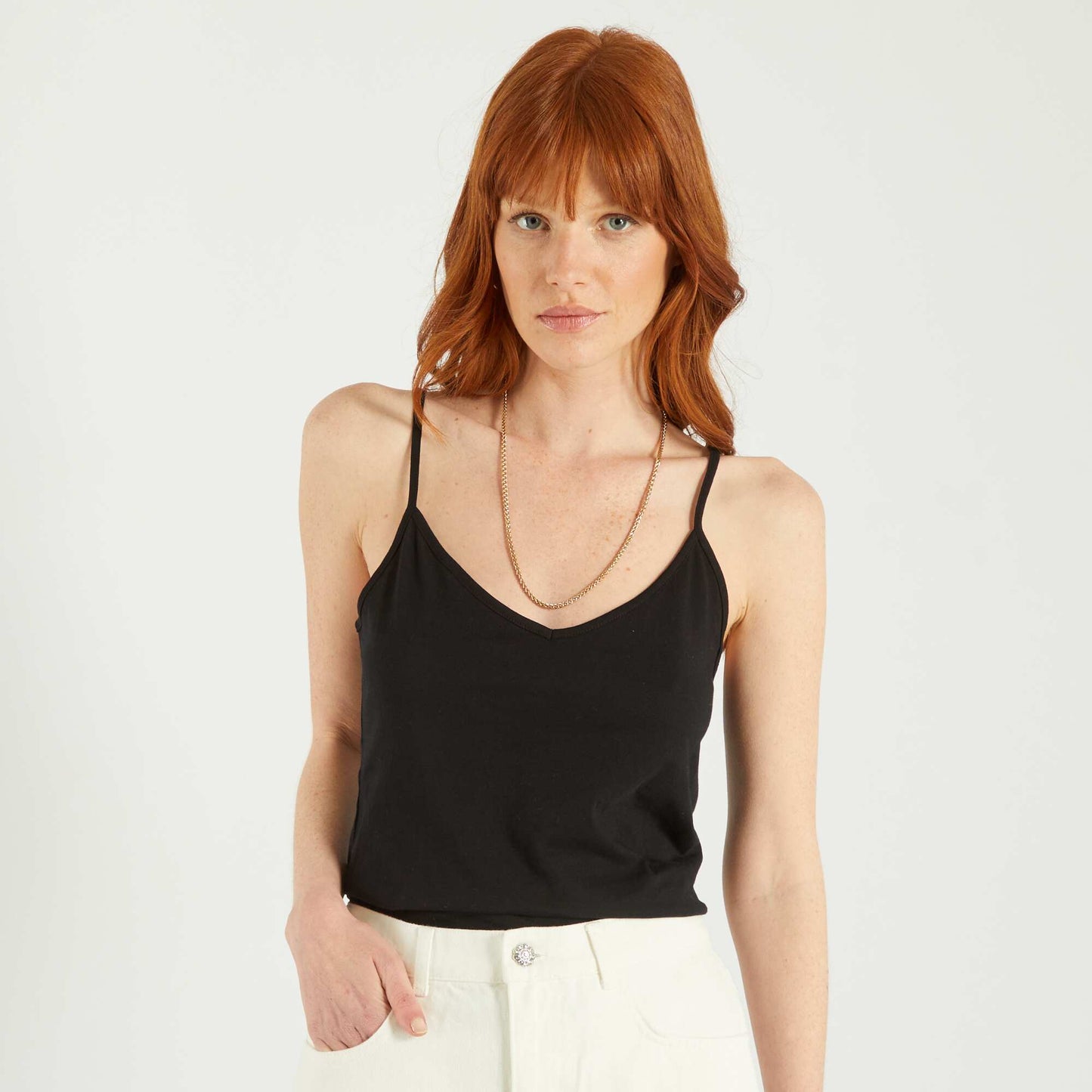 Spaghetti strap top black