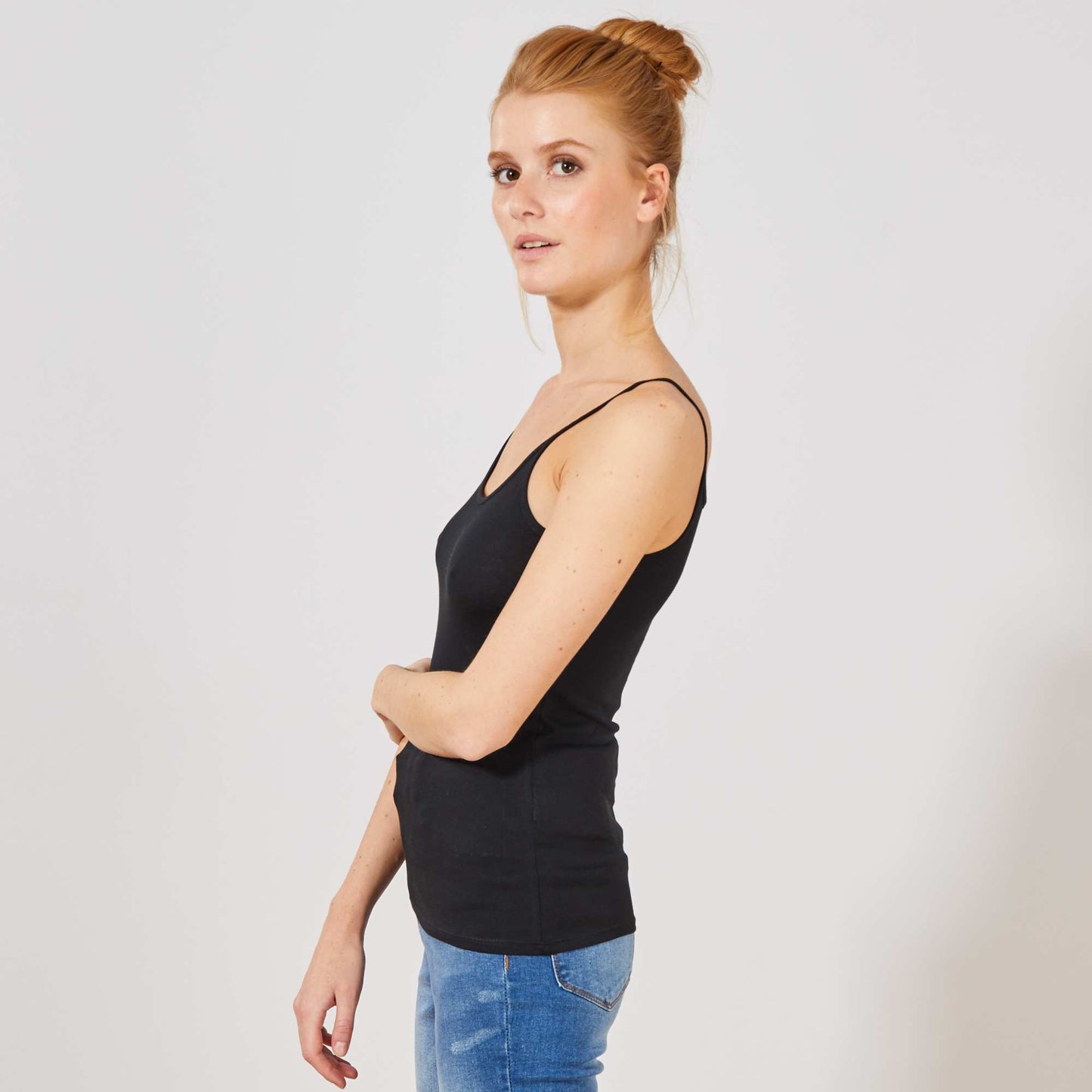 Spaghetti strap top black