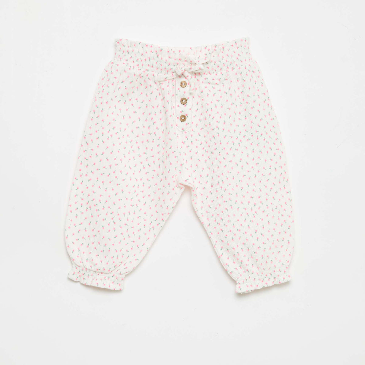 Cotton Jersey Harem Pants WHITE
