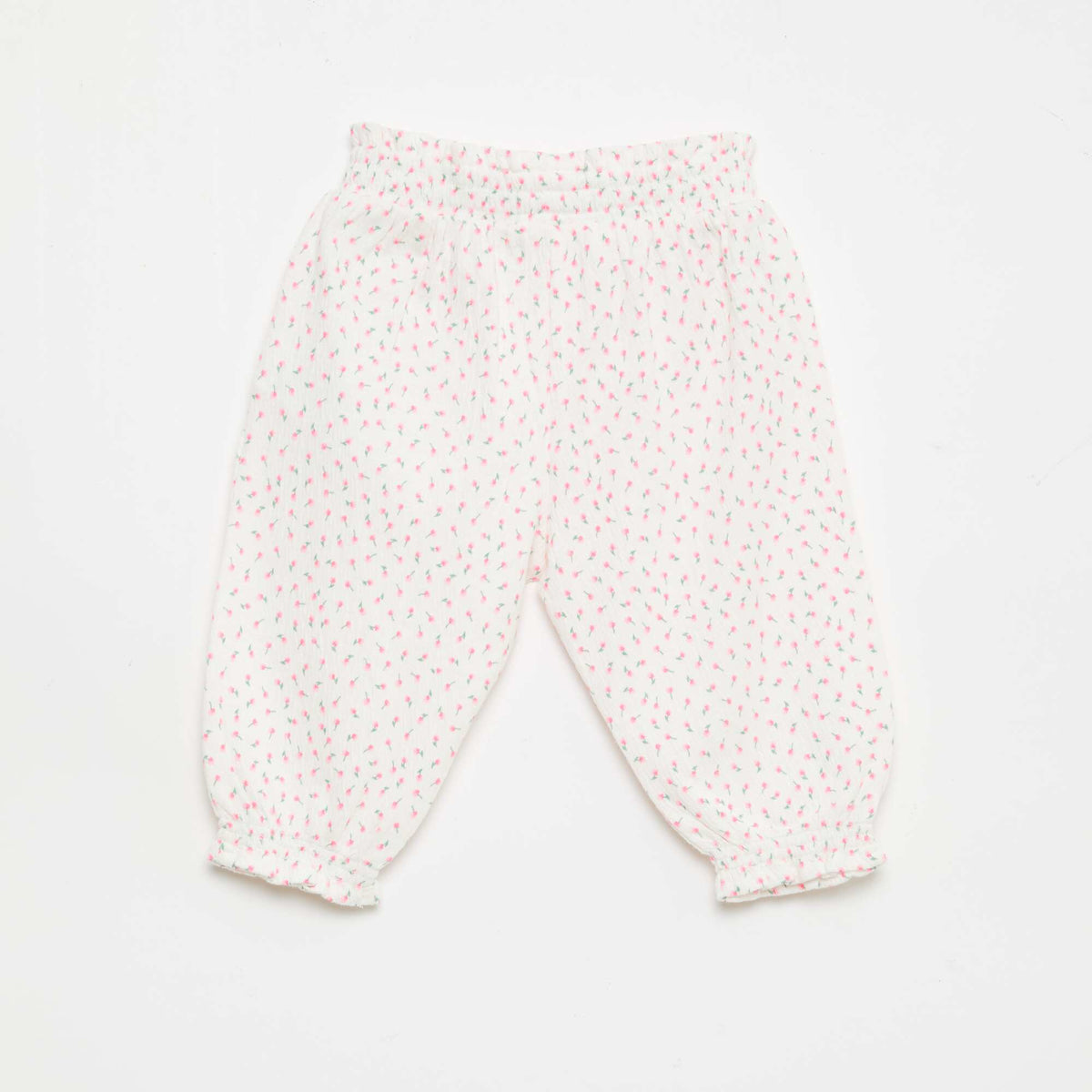 Cotton Jersey Harem Pants WHITE
