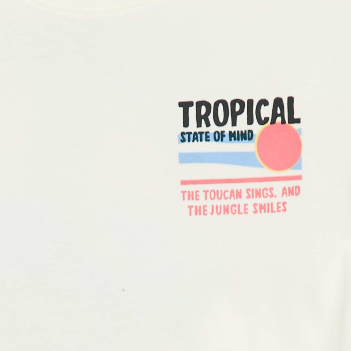 Loose-fit T-shirt with back & chest print WHITE