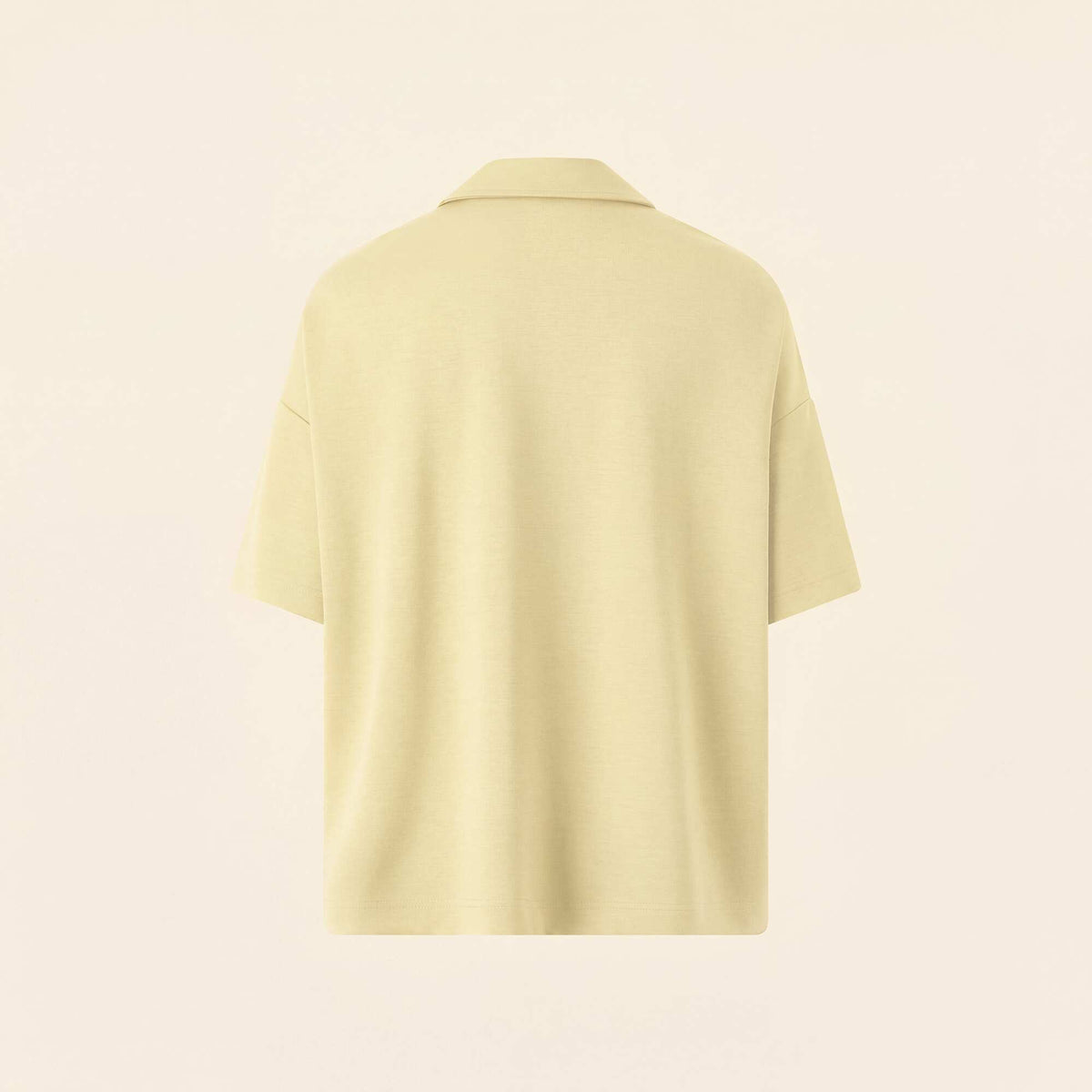 Oversized Sports Polo Shirt YELLOW