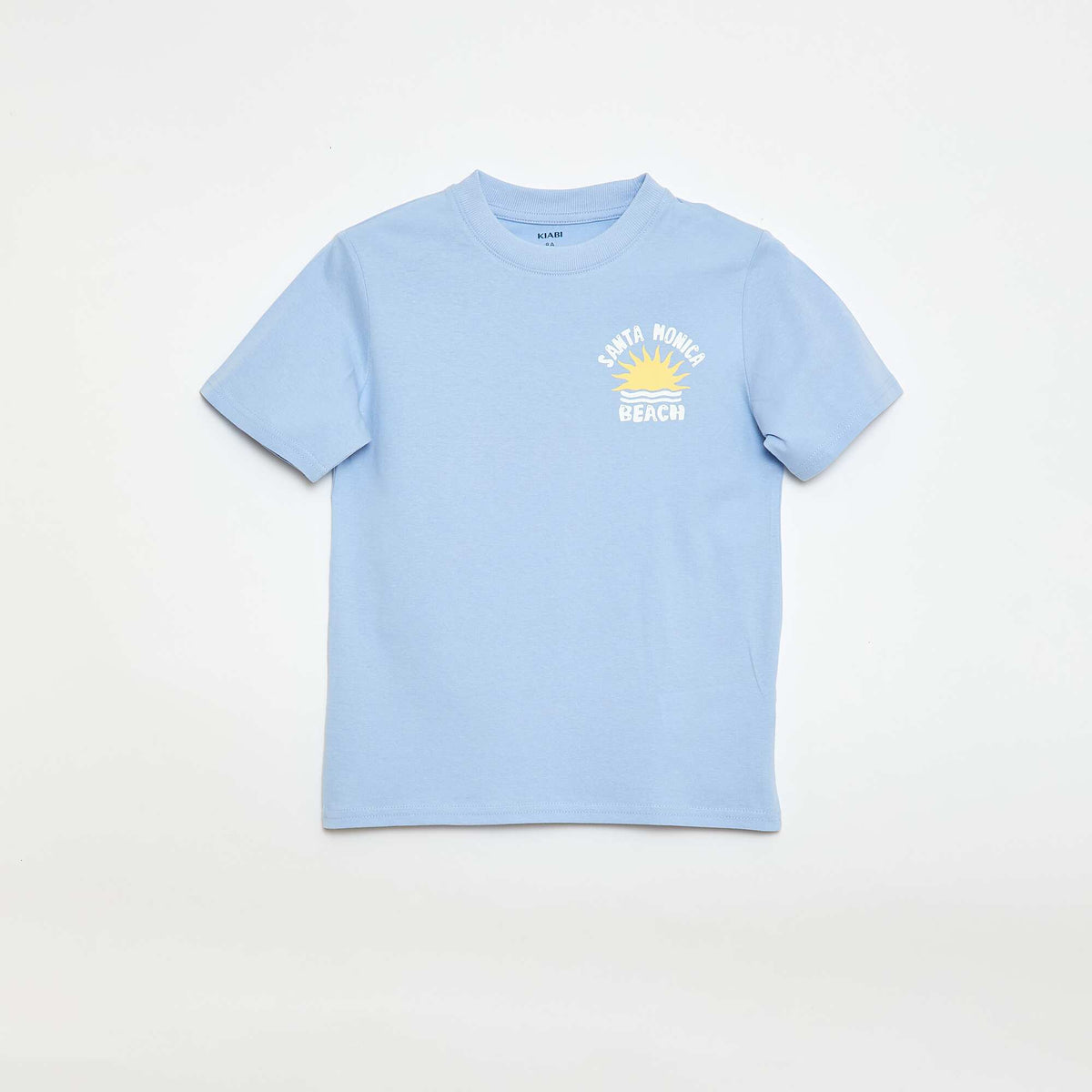 Printed Front and Back Short-Sleeve T-Shirt BLUE