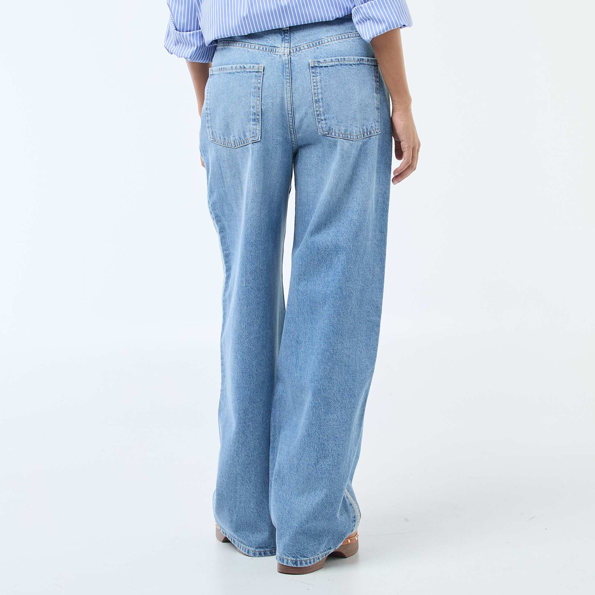 Low-Rise Baggy Jeans BLUE