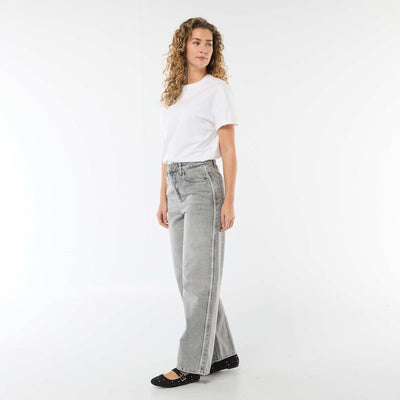 Low-Rise Baggy Jeans GREY