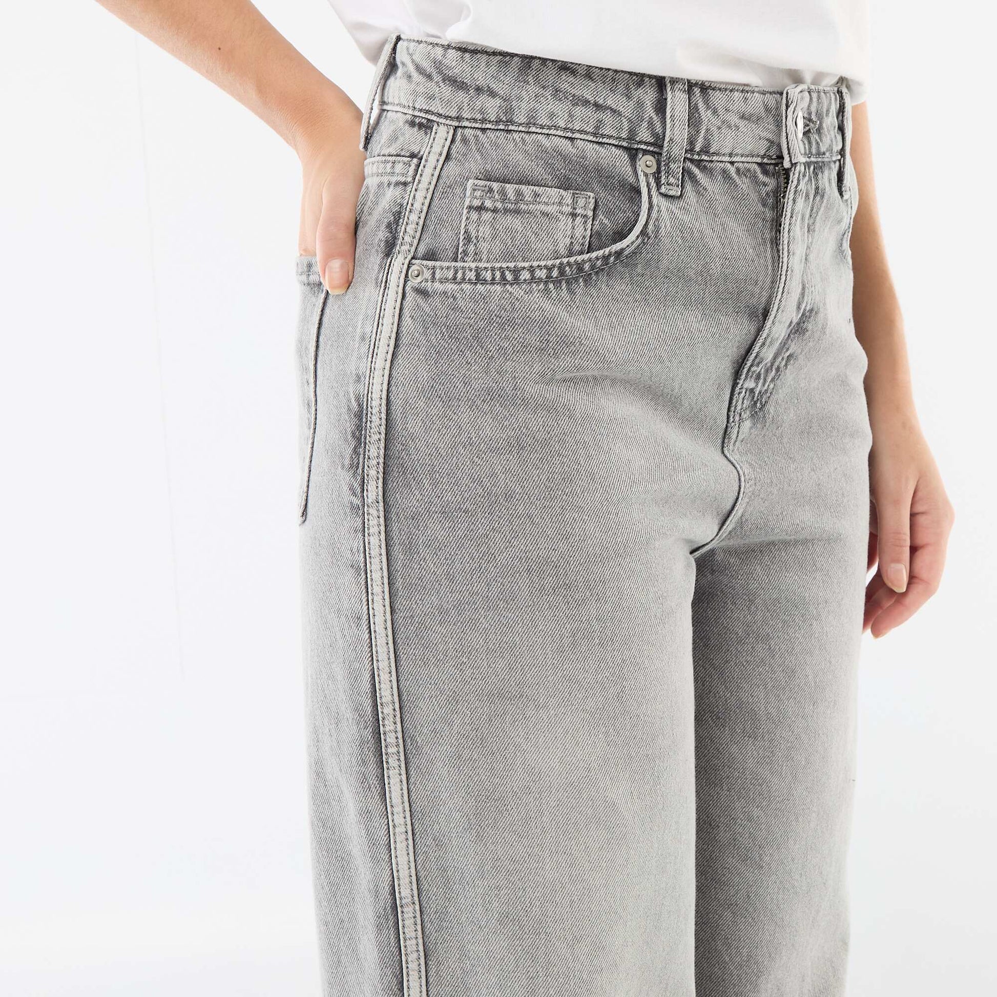 Low-Rise Baggy Jeans GREY