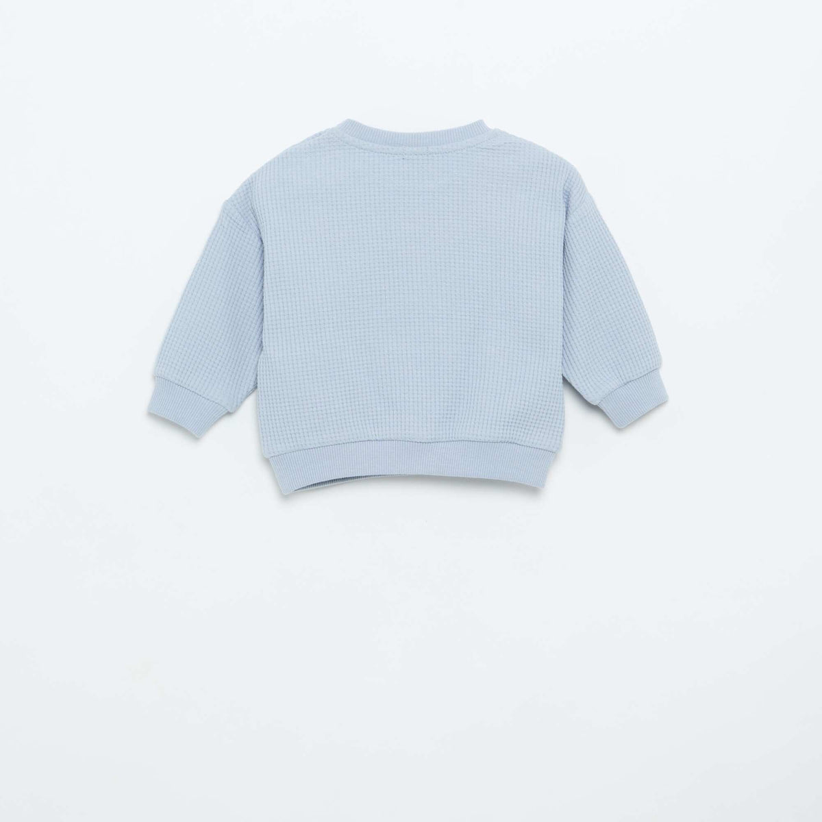 Waffle knit jogging set - 2 pieces BLUE