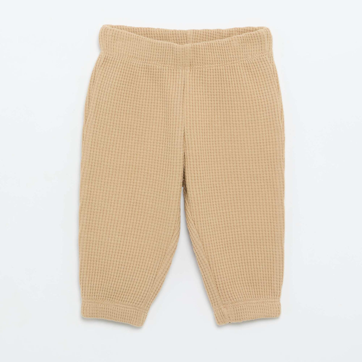 Waffle knit jogging set - 2 pieces BEIGE