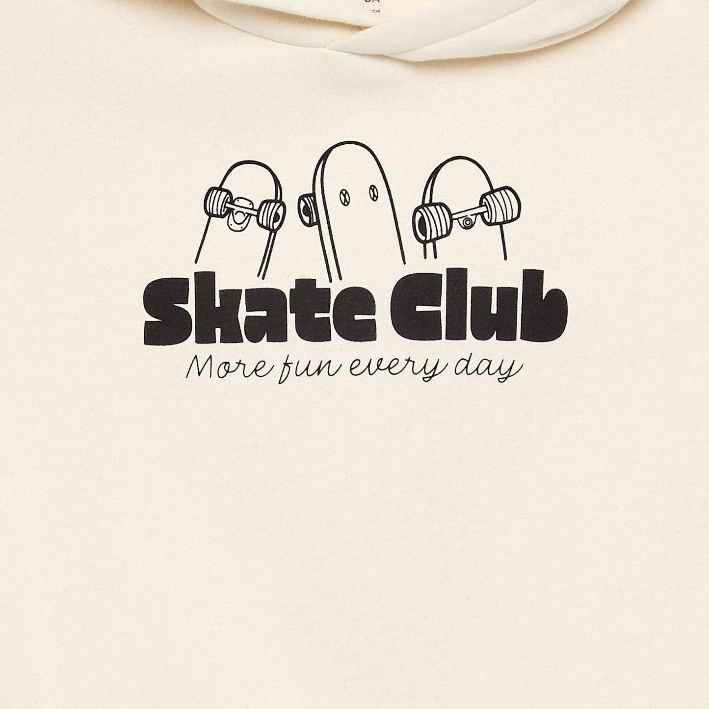 Printed hooded sweatshirt WHITE