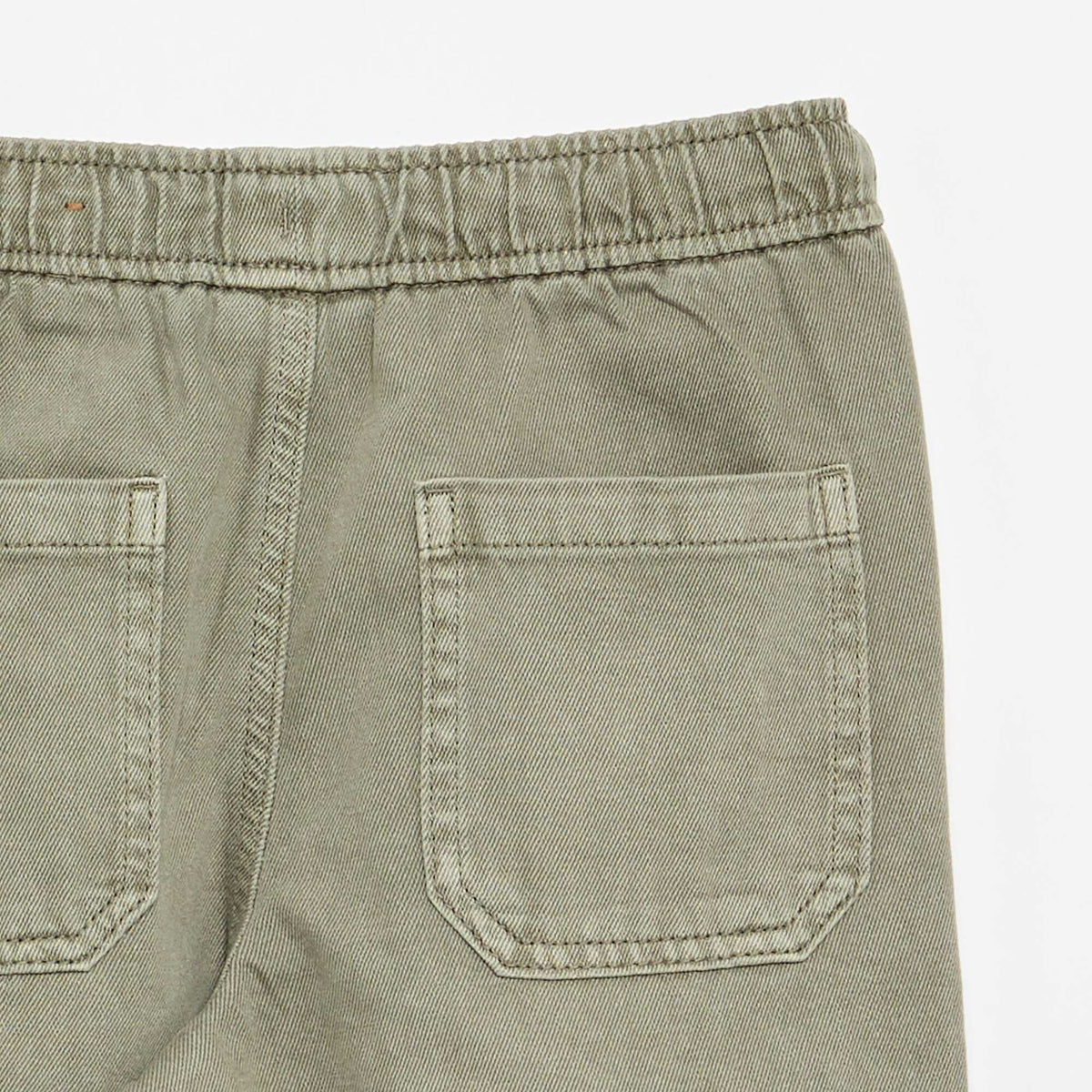 Relaxed fit trousers with elasticated waist GREEN