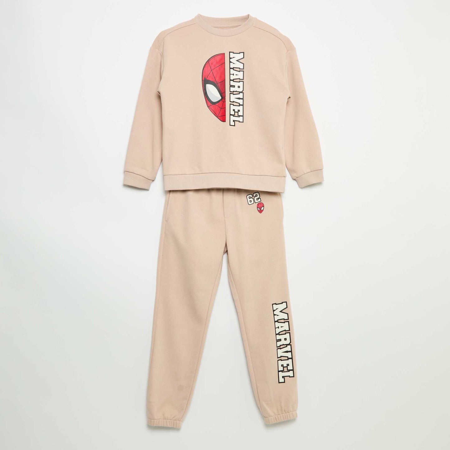 Marvel' 2-Piece Jogging Set: Sweatshirt and Joggers BEIGE