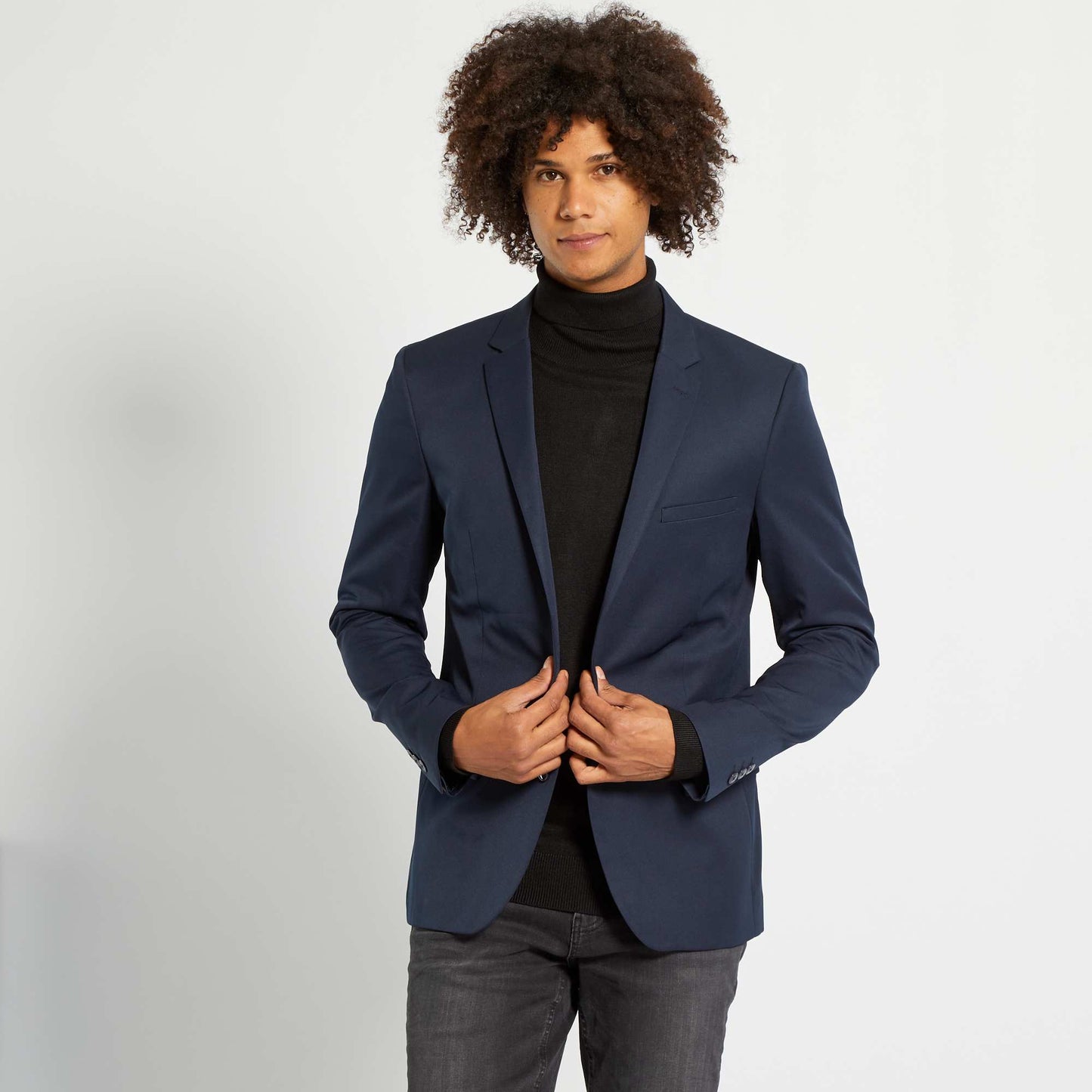 Tailored suit jacket navy