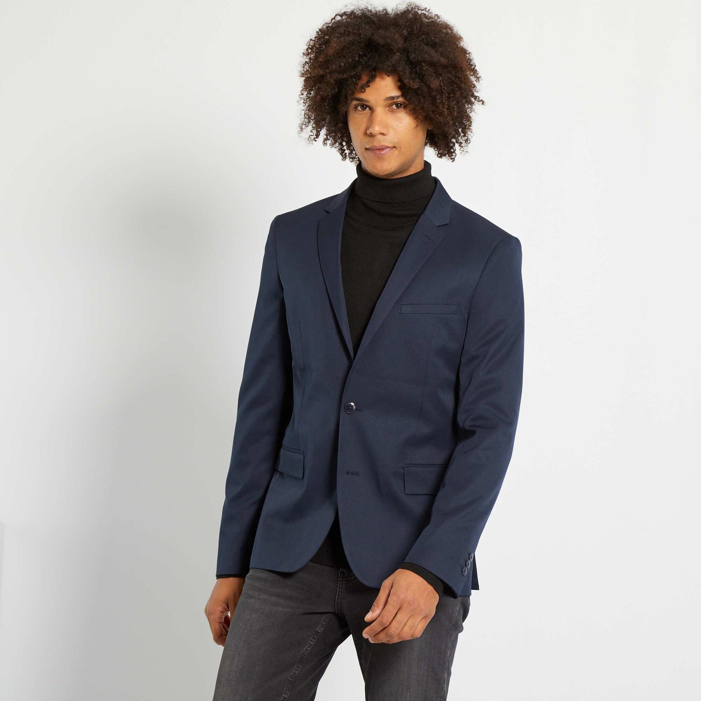 Tailored suit jacket navy