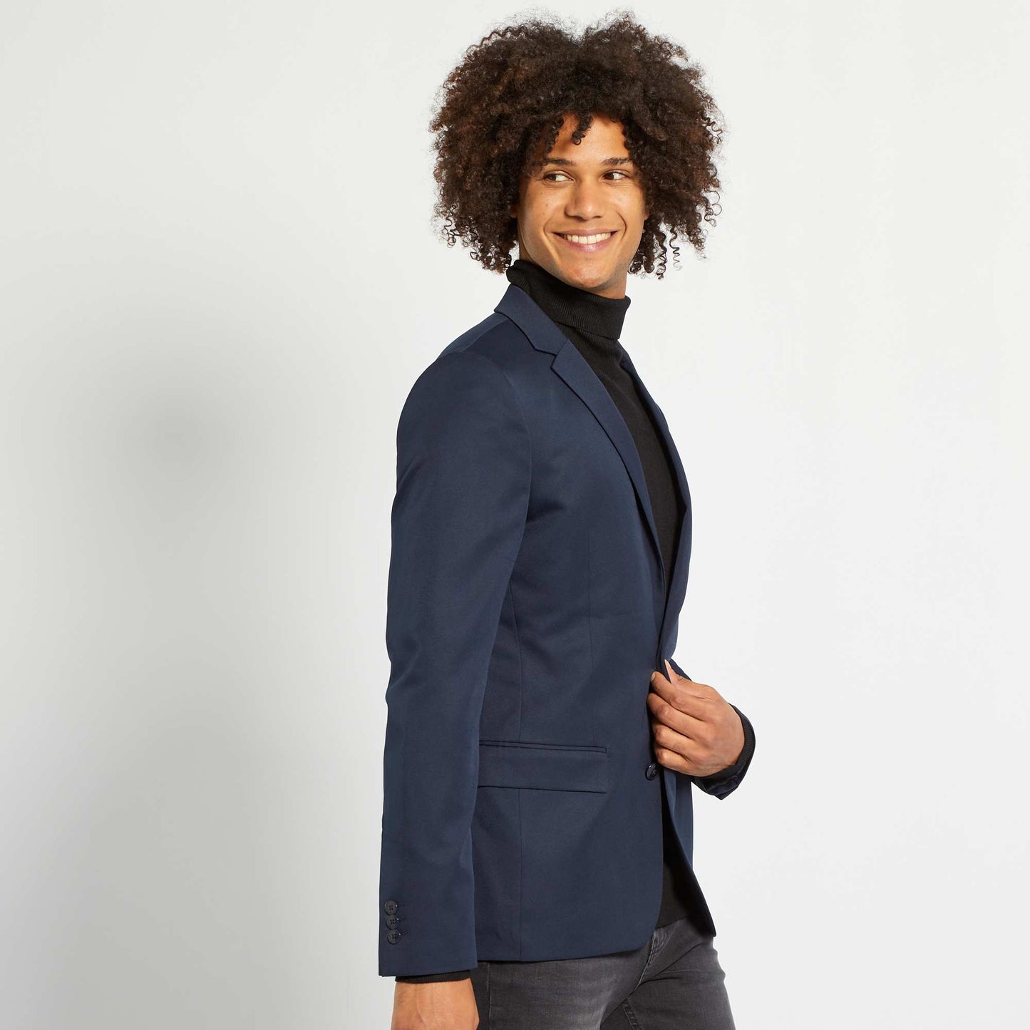 Tailored suit jacket navy