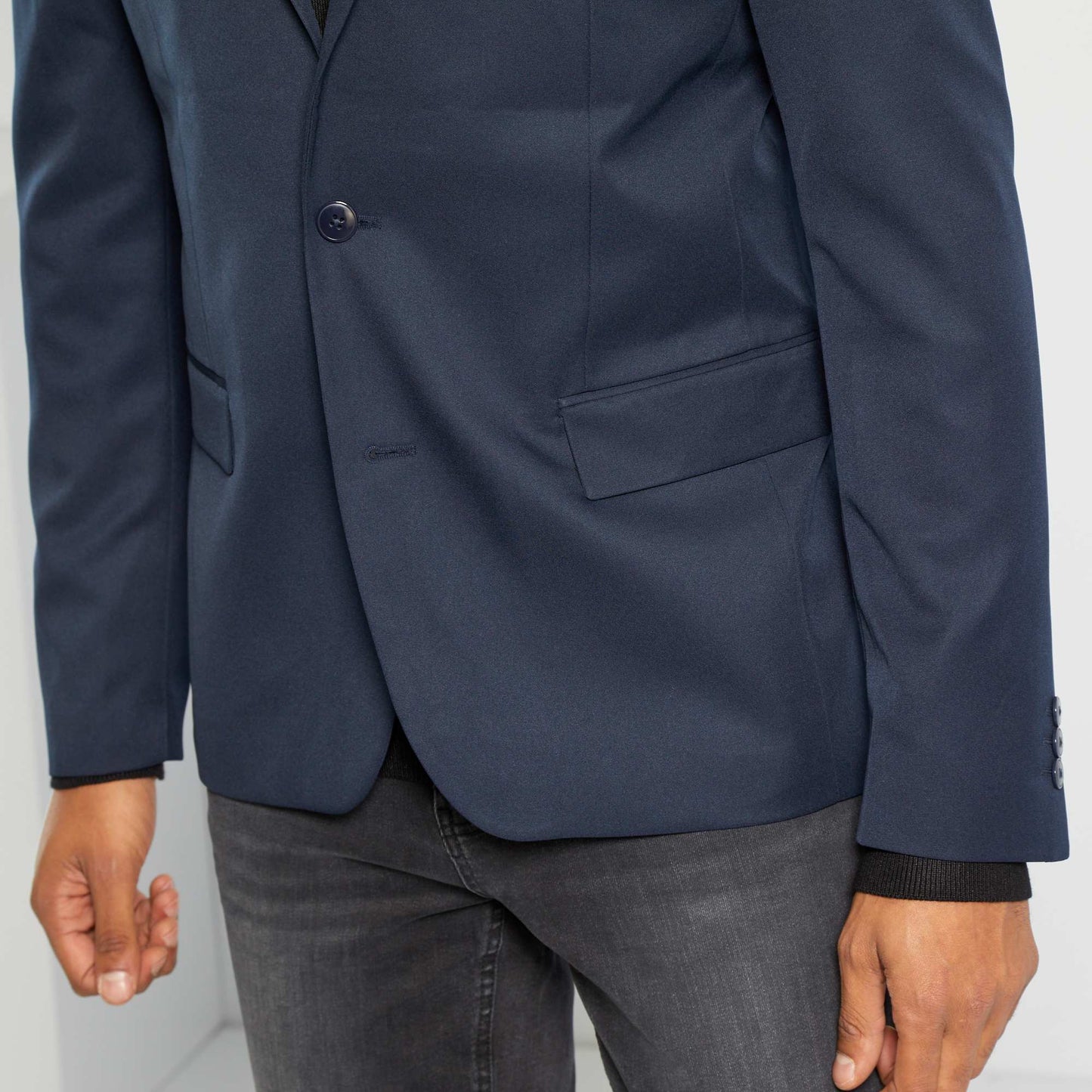 Tailored suit jacket navy