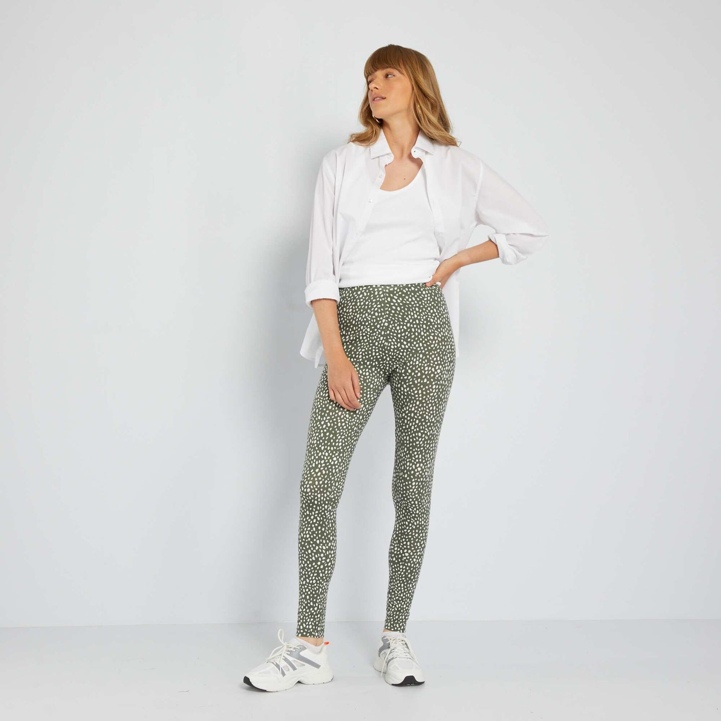 Sports leggings KHAKI