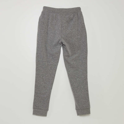 بنطلون من قماش سويت شيرت سادة باللون الرمادي