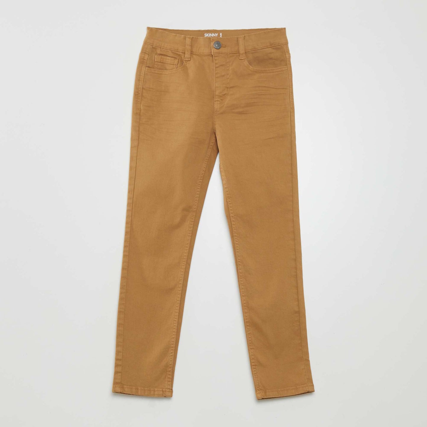 Skinny trousers with five pockets BROWN