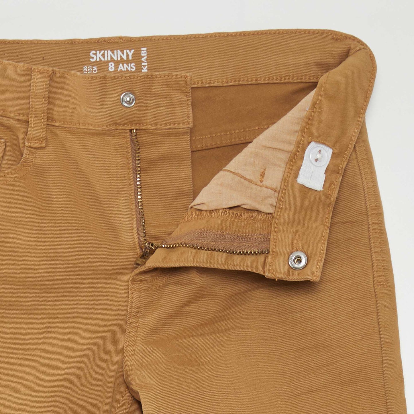 Skinny trousers with five pockets BROWN