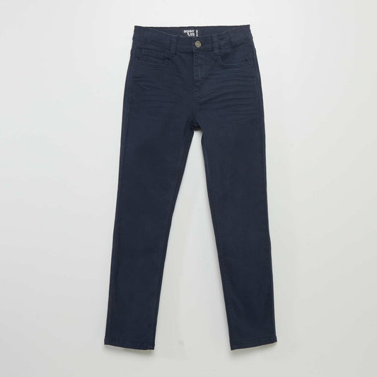 Skinny trousers with five pockets blue