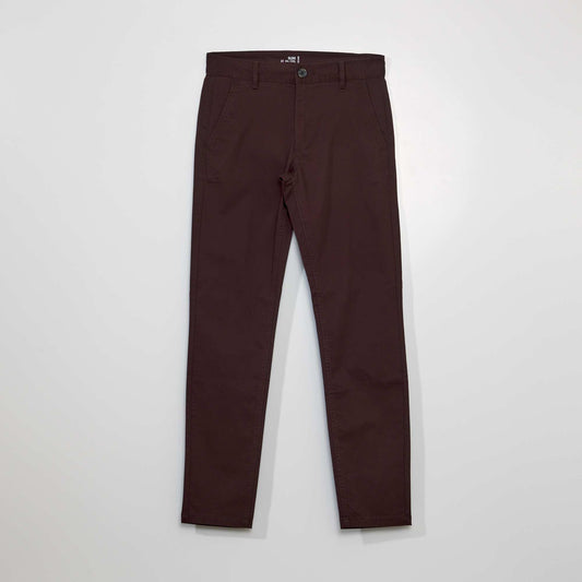 Slim-fit chinos RED