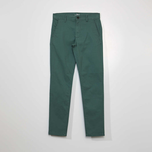 Slim-fit chinos GREEN