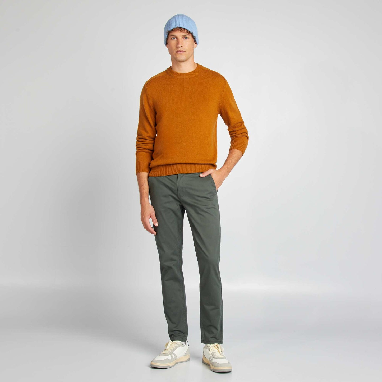 Slim-fit chinos GREEN