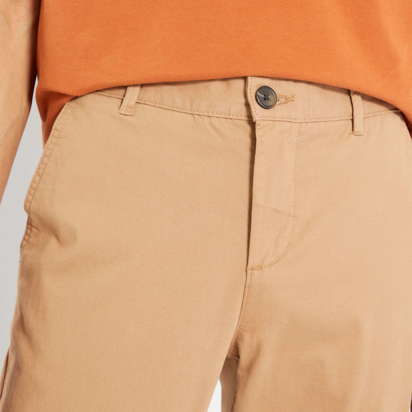 Slim-fit chinos beige