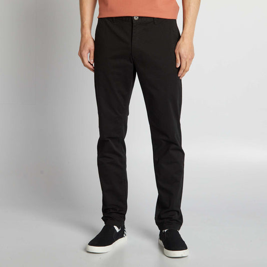 Slim-fit chinos black