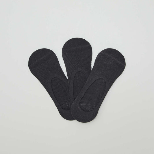 Pack of 3 pairs of trainer socks black