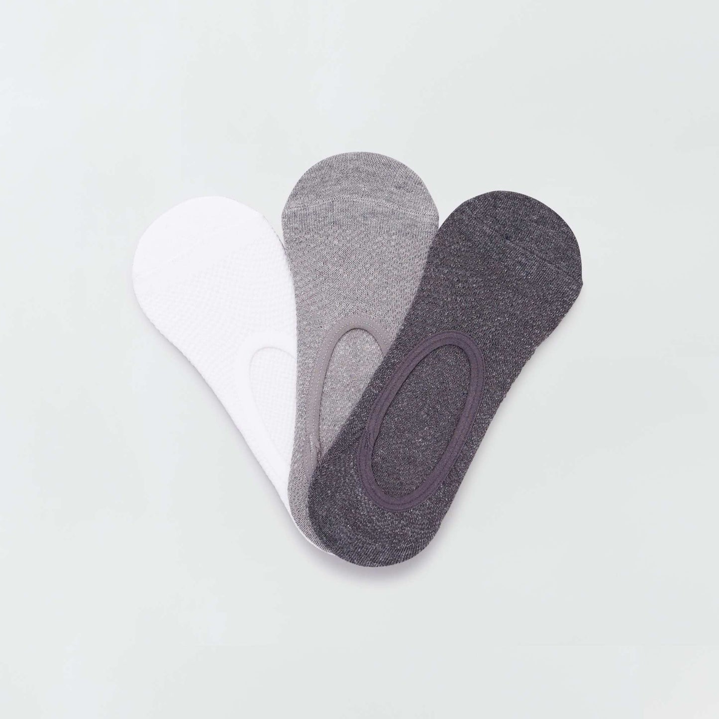 Pack of 3 pairs of trainer socks grey