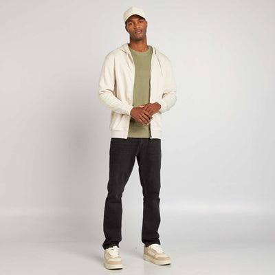 تي شيرت جيرسي عادي مستقيم باللون الأخضر