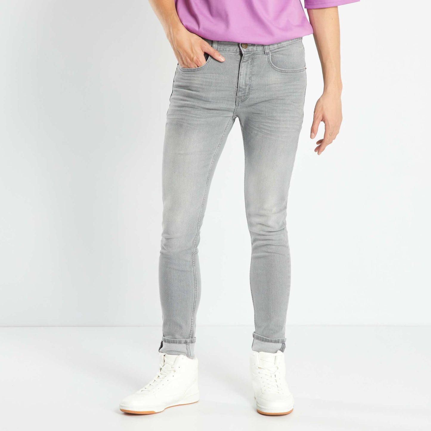 Eco-design skinny jeans GREY