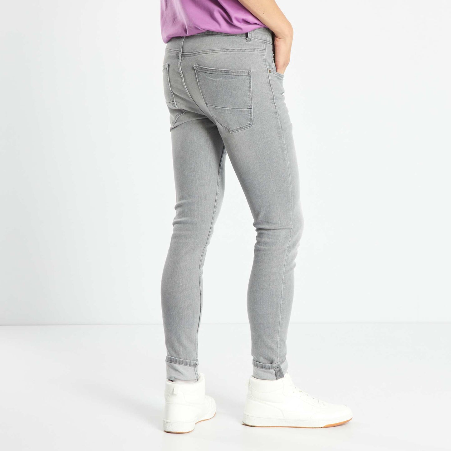 Eco-design skinny jeans GREY