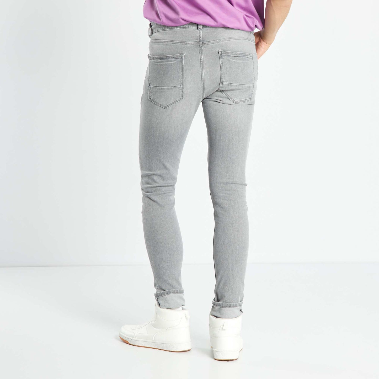 Eco-design skinny jeans GREY