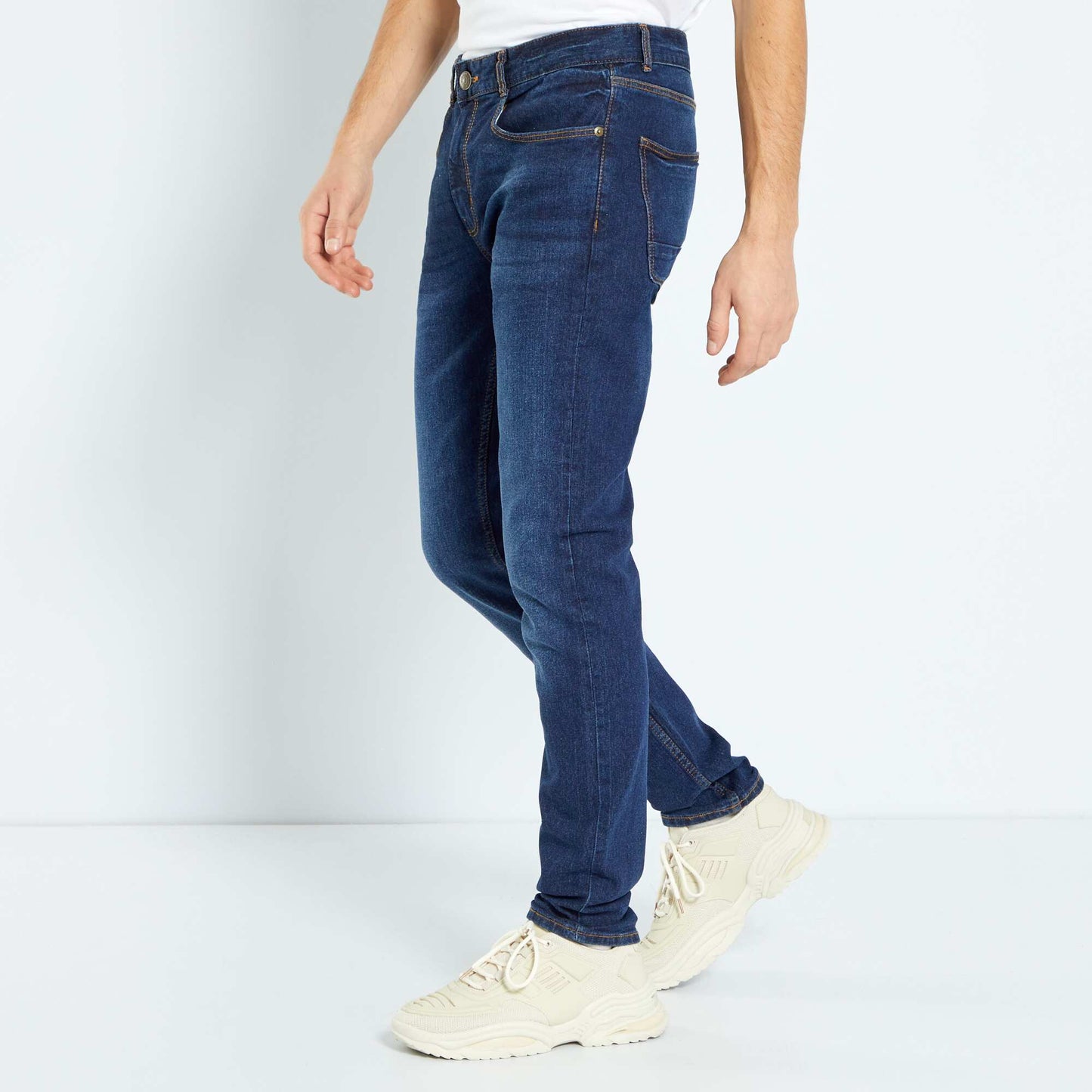 Eco-design slim-fit jeans raw