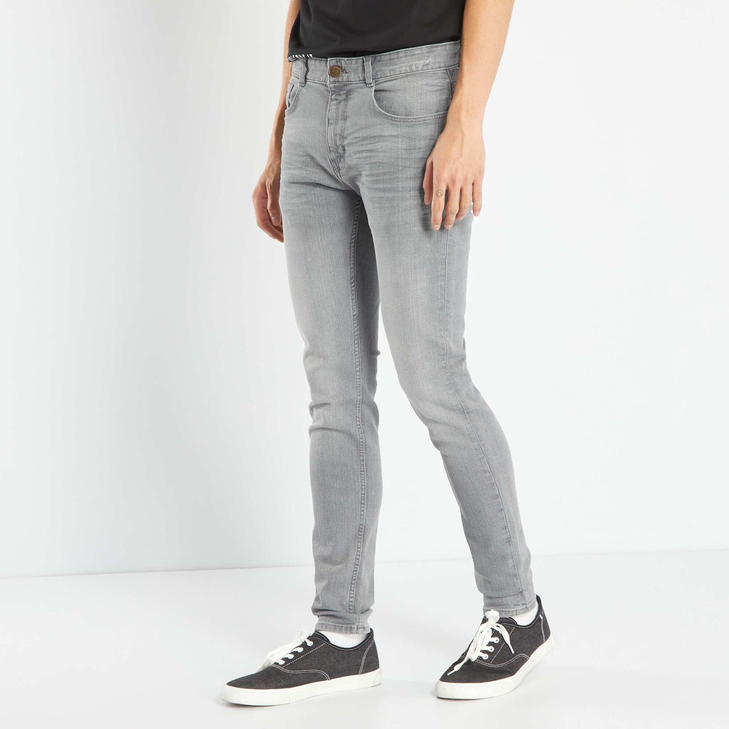 Eco-design slim-fit jeans GREY