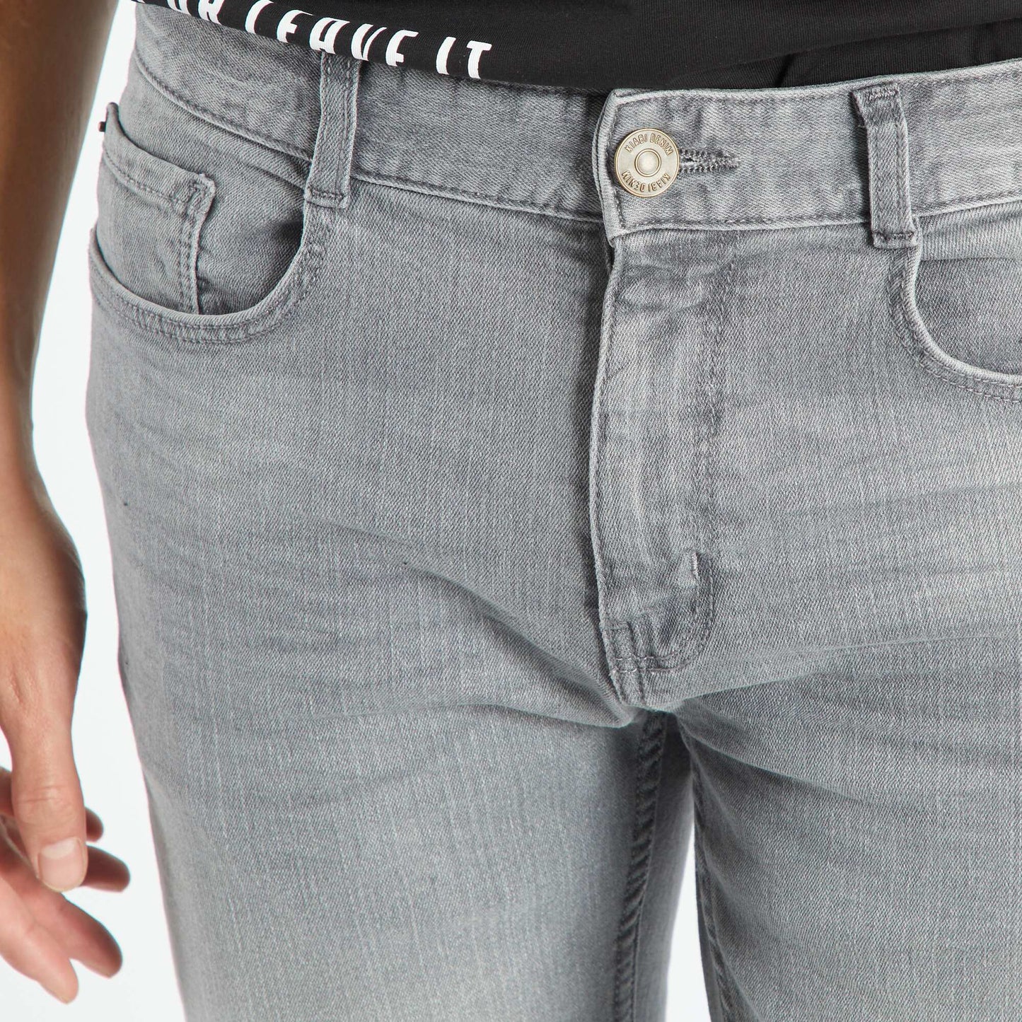 Eco-design slim-fit jeans GREY