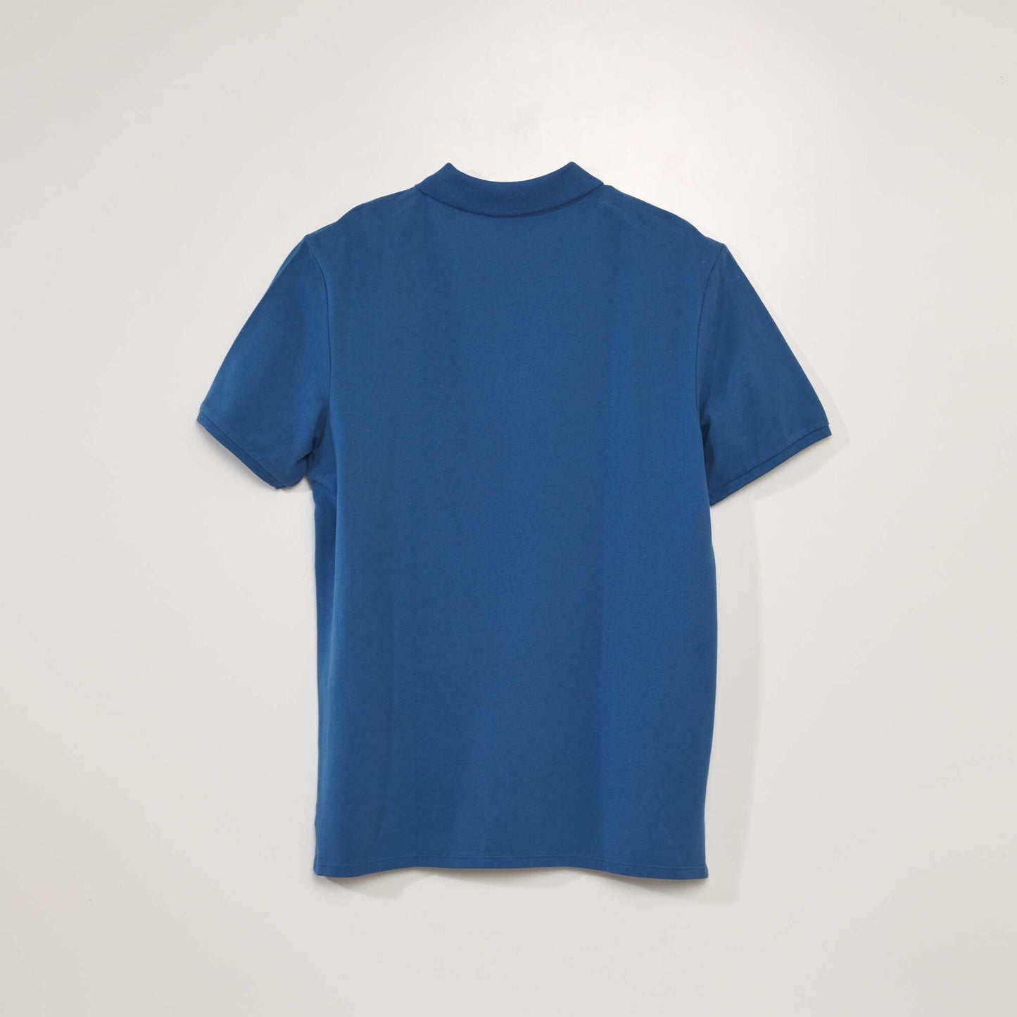 Cotton piqué polo shirt BLUE