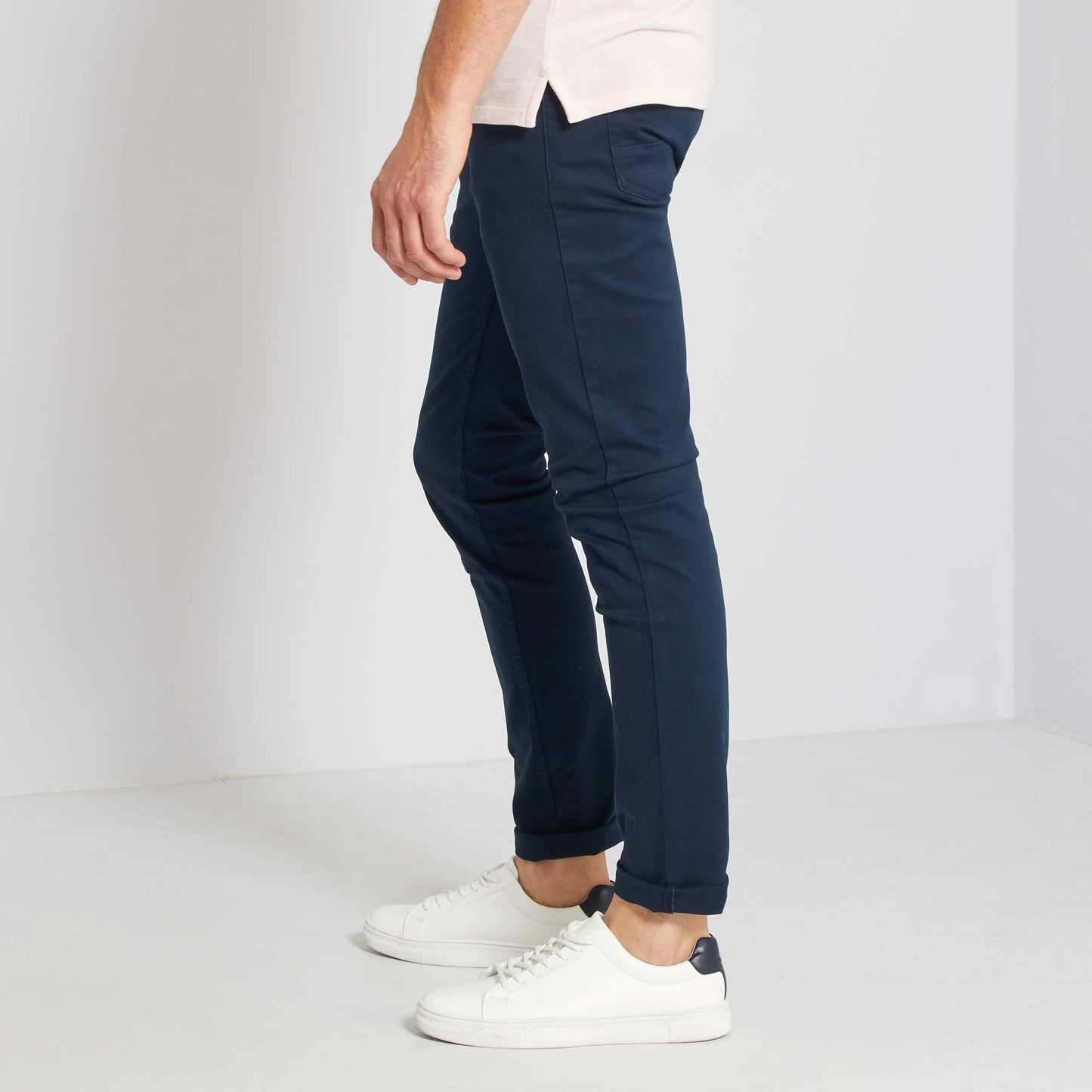 Slim-fit 5-pocket jeans - L32 BLUE