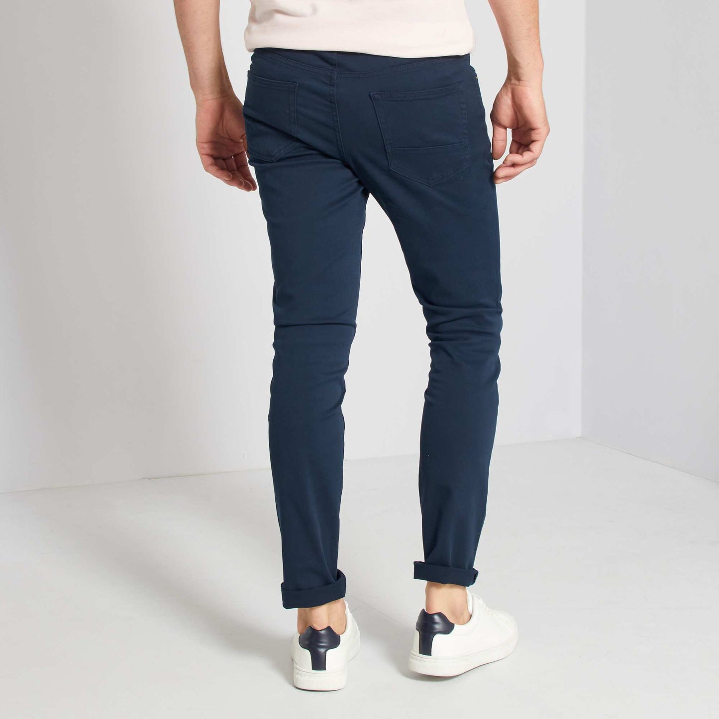 Slim-fit 5-pocket jeans - L32 BLUE