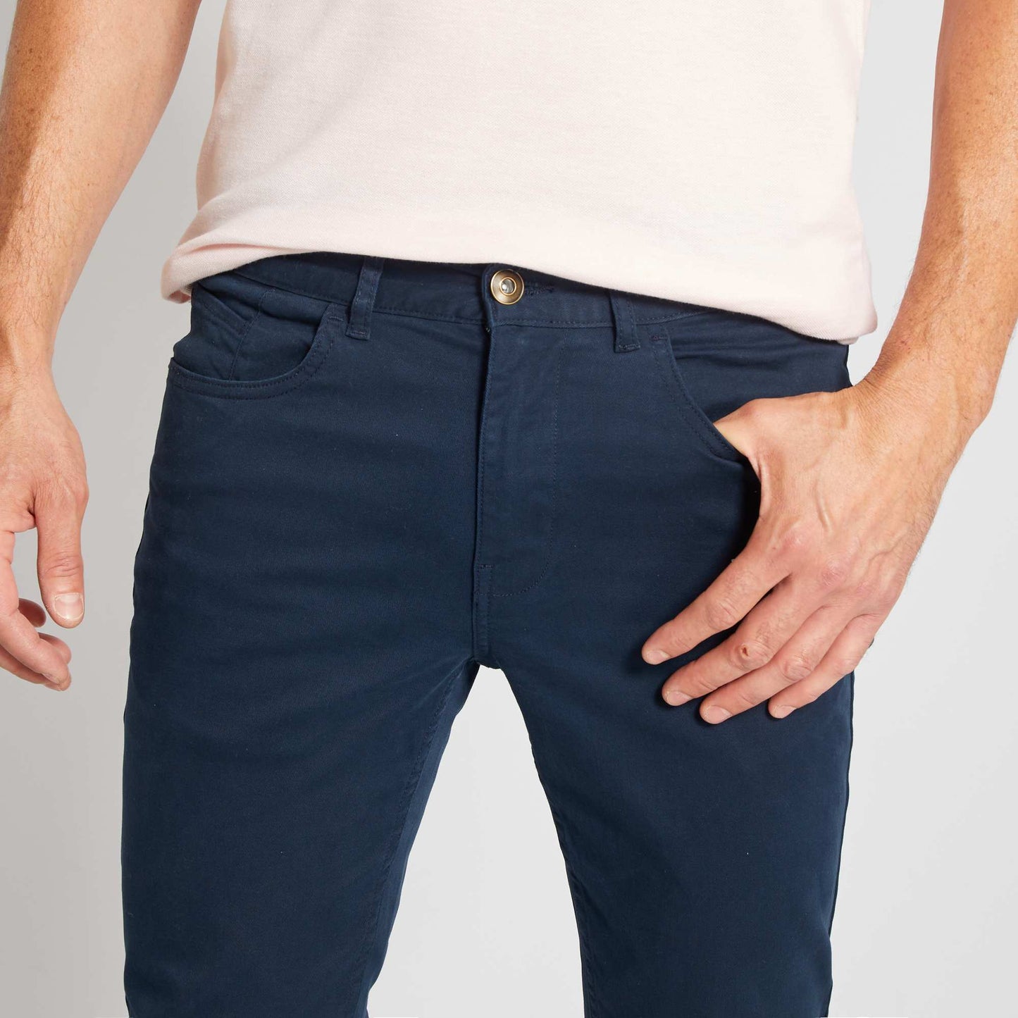 Slim-fit 5-pocket jeans - L32 BLUE