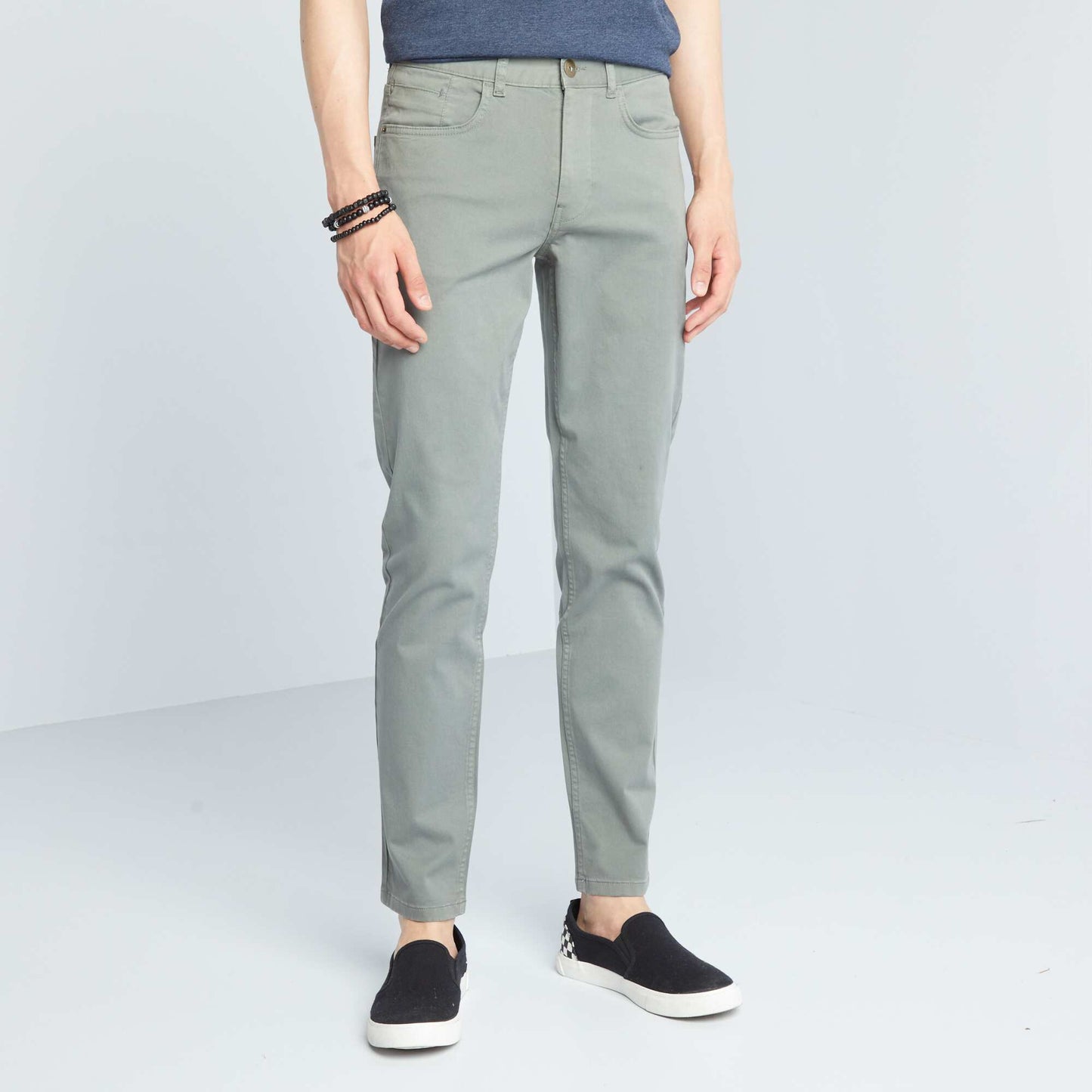 Slim-fit 5-pocket jeans - L32 CASTO KHAKI