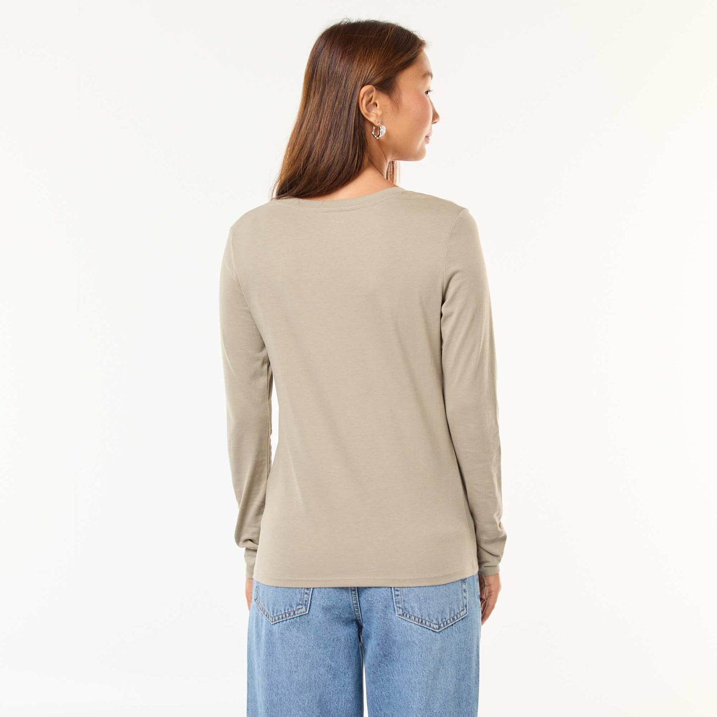 V-neck T-shirt GREEN