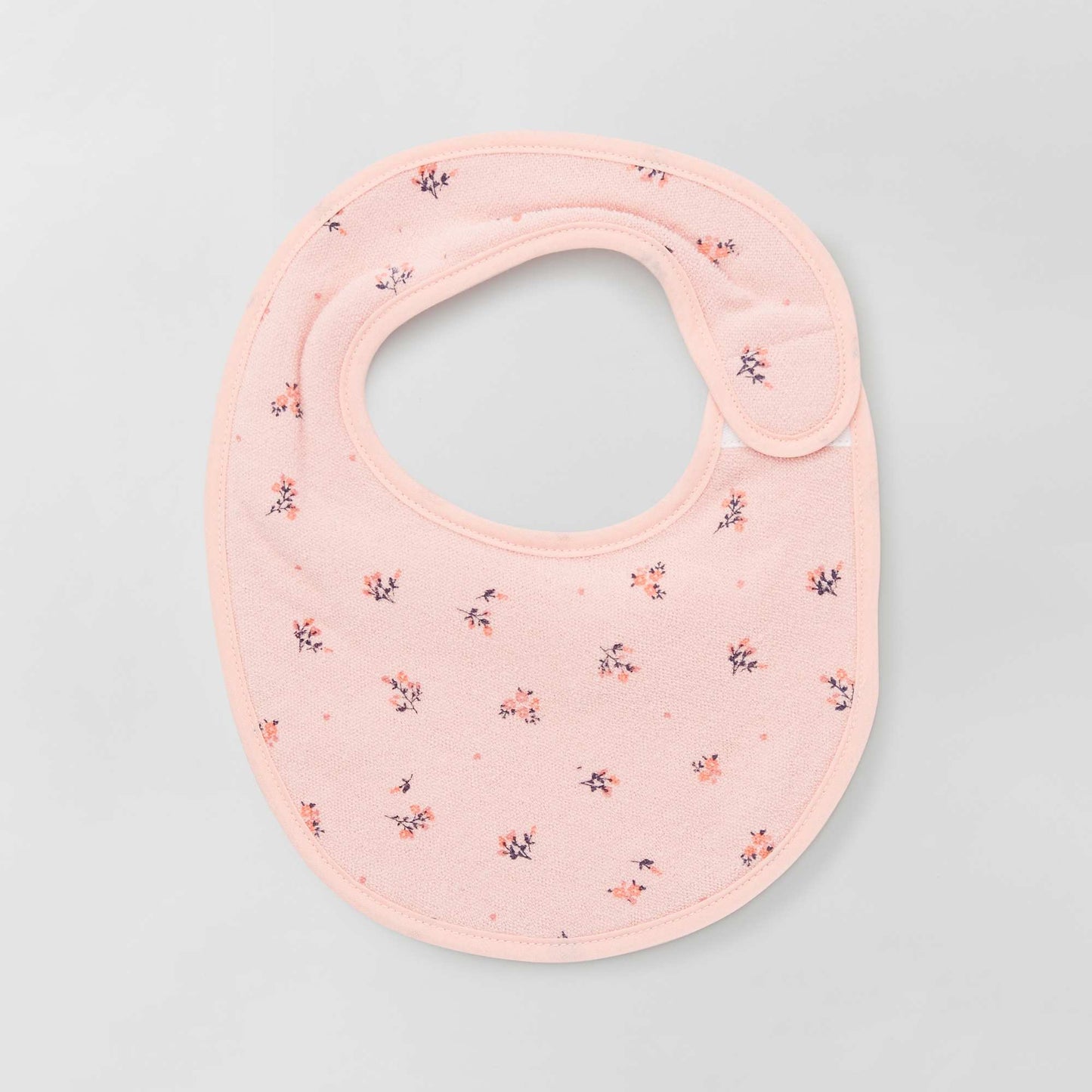 Pack of 5 towelling bibs PINK